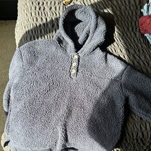 Sonoma Heathered Blue Sherpa Hoodie